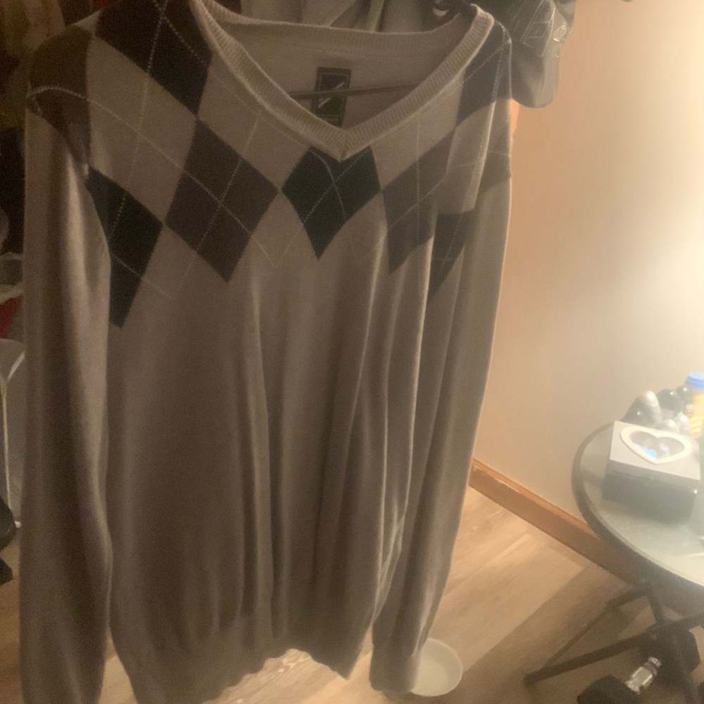Daniel Hechter Long Sleeve Argyle Sweatshirt